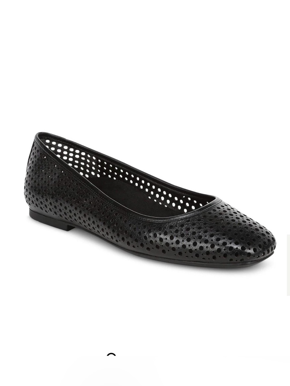 Vionic Black Perforated Ballet Flat my
